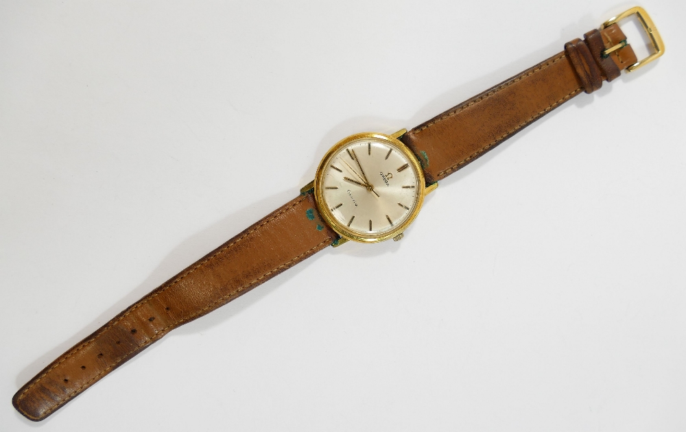 A 1960's Omega gentleman's wrist watch, calibre 601, housed in gold plated case with stainless steel - Image 2 of 2