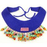 A BillyBoy beaded and knitted collar necklace CONDITION REPORTS & PAYMENT DETAILS IMPORTANT *