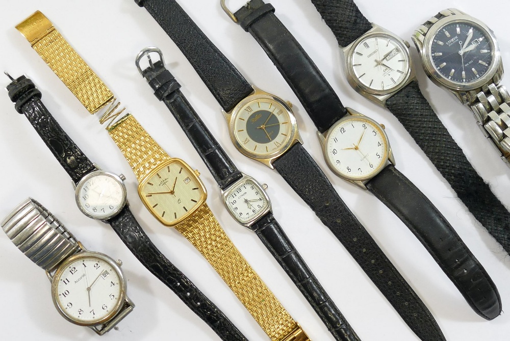 A collection of assorted ladies and gents wrist watches, including Timex, Seconda, Citizen, Accurist - Image 12 of 14