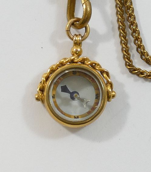 A ladies keyless open-faced pocket watch, the inside of the back stamped '14K', with gold plated - Image 5 of 5
