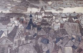 Valerie Thornton (1931-1991), 'Amboise', limited edition print numbered 81/150, signed and dated '73