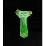 Two Victorian uranium glass vases, each 25cm high CONDITION REPORTS & PAYMENT DETAILS IMPORTANT *