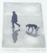 Joan Dannatt (b.1925), 'Winter Walk', limited edition print, signed and numbered 18/20, 19cm x 15cm,