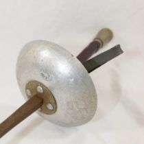 A single fencing sword foil by Leon Paul, with leather grip and rubber tip, 108cm long CONDITION