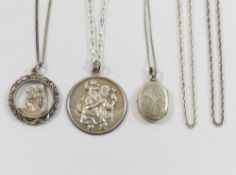 Assorted 20th century silver jewellery and items stamped '925' and 'sterling', including hinged