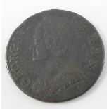 A George II 1751 half penny, and a George III 1799 half penny, along with an assortment of mainly