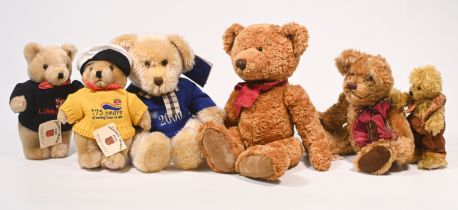 Collection of 6 Teddy Bears to include one Russ Berrie and co, 'Wilford', one Madrigal 'Just an