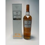 A bottle of The Macallan Amber Highland Single Malt Scotch Whisky, ‘Exclusively matured in sherry