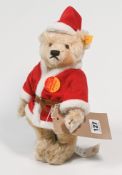 One Steiff Santa Clause Teddy Bear, 30cm tall