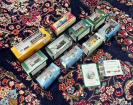 A collection of 10 boxed Oxford model vehicles, to include fairground vehicles and vintage cars.