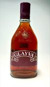 A bottle of Glayva Liqueur, “The Smooth Liqueur from Scotland,” produced and bottled in Scotland
