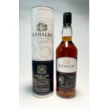 A bottle of Glenalba Blended Scotch Whisky, Sherry cask finish, aged 25 years, product of