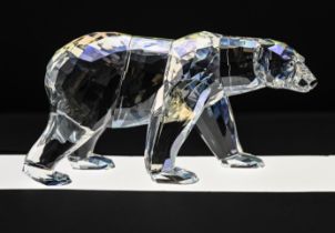 Swarovski Crystal Glass, 2011 Annual Edition 'Siku Polar Bear' with plaque, boxed.