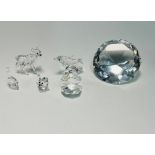 Swarovski Crystal Glass, Dolphin Baby, Fawn etc.