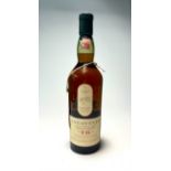 A bottle of Lagavulin Islay Single Malt Scotch Whisky (Lagavulin Distillery est. 1816), aged 16