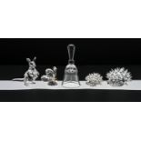 Swarovski Crystal Glass, Hedgehog, Baby Joey, Mouse etc (five boxed only).