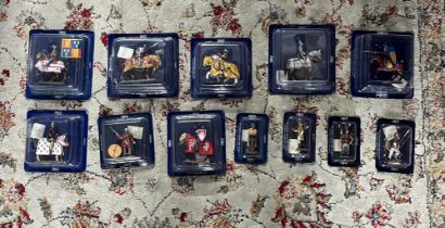 A collection of 12 sealed Del Prado figures, A mixture of Cavalry and Foot Soldiers