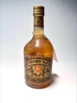 A bottle of Henry XIV Blended Scotch Whisky, aged 3 years, "distilled, blended and bottled under