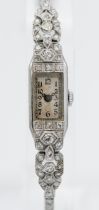 Antique ladies diamond set cocktail watch.