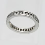 A diamond full band eternity ring set in platinum, size L