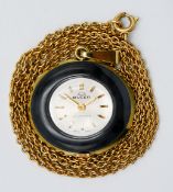 Buler, a 17 jewel Swiss fob watch on chain, with original H.Samuel box and International Guarantee