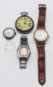 Four watches including a modern Rotary wristwatch, Seiko automatic wristwatch etc.