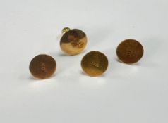 22ct gold collar studs, total weight approx. 9.6g.