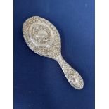 A silver hand mirror, Birmingham hallmark, circa 1904-1905, maker mark J&C.