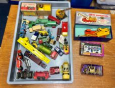 Collection of Dinky and Matchbox model vehicles. Comprising of industrial and commercial vehicles in