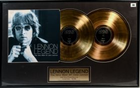 John Lennon, Lennon Legend 'The very Best of John Lennon' limited edition gold plated records, 135/