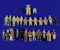 A Collection of Star Wars model and figurine toys, to include twenty-six figurines, a model