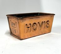 A copper HOVIS bread tin.