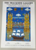 Brian Pollard, Mayflower & Tower Bridge, signed limited edition poster 413/500, unframed.