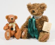 Two Teddy Bears, One Hampton Dean 2004 membership bear and one Deans Rag Book 'Dorian' number 131