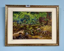 W.H.Pike (1846-1908), a signed watercolour possibly 'Shaugh Bridge', 21cm x 30cm, framed and