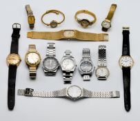 A collection of watches, dials etc