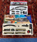 Hornby GWR passenger freight train set in box, along with a Hornby Cornish Riviera Express train set