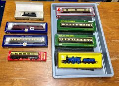 Collection of 00 gauge rolling stock by Hornby, Triang, Wrenn, Lima and Replica railway. 8 models in