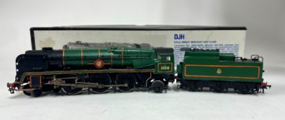 Kit-built OO Gauge Merchant Navy Class 4-6-2 Locomotive and Tender, DJH kit, 'British India Line',
