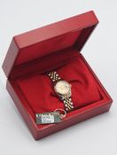 Rolex, a ladies Oyster Perpetual Datejust with diamond champagne dial, steel and yellow Jubilee