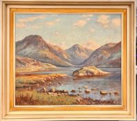 Wyndham Lloyd (1909-1997) 'Wastwater, Lake District' oil on canvas, signed and labelled