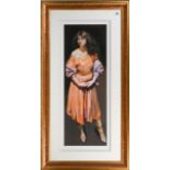 Robert Lenkiewicz (1941-2002) 'Karen Standing' limited edition print 178/500, with embossed