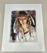 Robert Lenkiewicz (1941-2002) 'Study of Mary' signed limited edition print P/P 25/35, 41cm x 35cm,