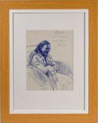 Robert Lenkiewicz (1941-2002) Winifred Lewis - 'Winnie'. 20.1.69. 255 x 205 mm, pen on paper, framed