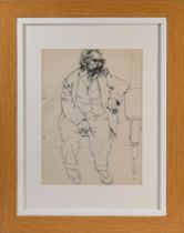 Robert Lenkiewicz (1941-2002) Sydney Smith - 'Syd'. 318 x 215 mm, pen on paper, framed and glazed.