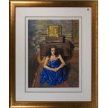 Robert Lenkiewicz (1941-2002) 'Anna Seated' signed limited edition print 308/475, with certificate