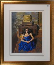 Robert Lenkiewicz (1941-2002) 'Anna Seated' signed limited edition print 308/475, with certificate