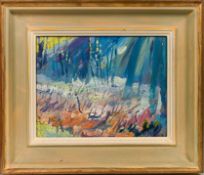 Mary Martin (Cornish b1951-), 'Rime Frost on the Marsh', oil on board, Exhibition Cornwall's