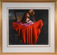 Robert Lenkiewicz (1941-2002) 'Painter with Karen - The Dance' signed limited edition print 431/495,