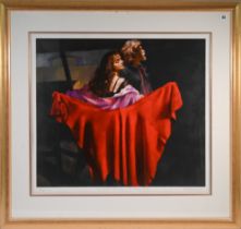 Robert Lenkiewicz (1941-2002) 'Painter with Karen - The Dance' signed limited edition print 431/495,